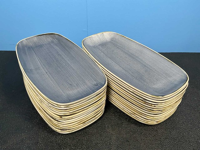 Churchill stonecast blueberry chefs oblong bord (30x) - afbeelding 1 van  5