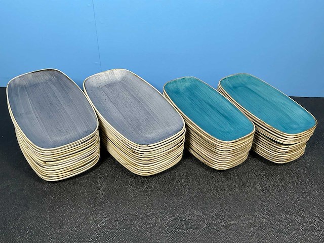 Churchill stonecast chefs oblong bord serviesset 60-delig - afbeelding 1 van  11