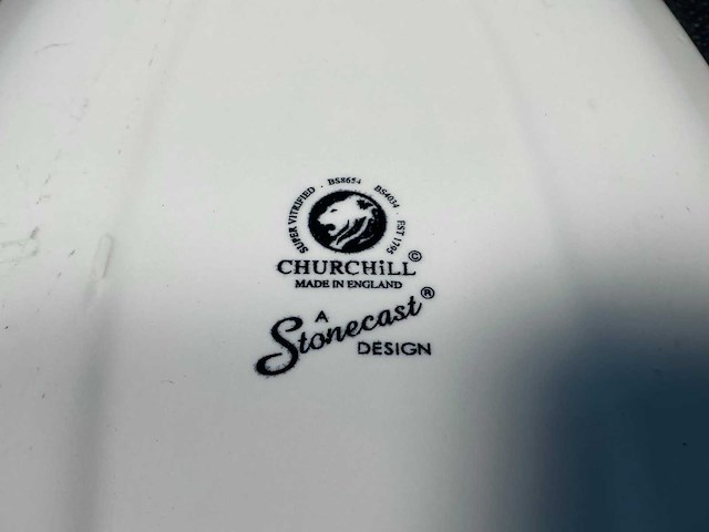 Churchill stonecast chefs oblong bord serviesset 60-delig - afbeelding 9 van  11