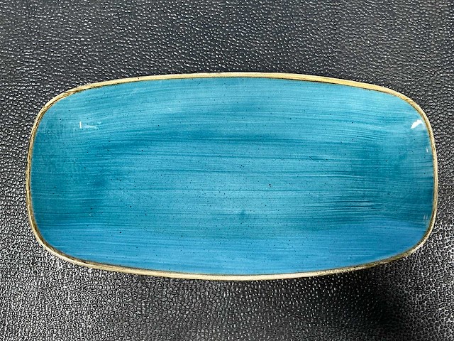 Churchill stonecast java blue chefs oblong bord (30x) - afbeelding 4 van  6