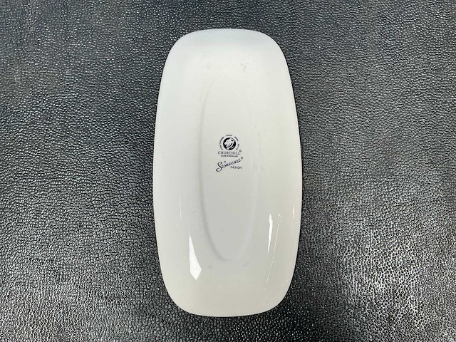 Churchill stonecast java blue chefs oblong bord (60x) - afbeelding 5 van  6