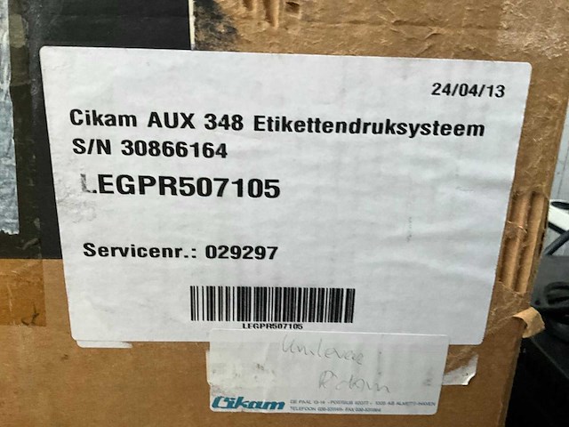 Cikam aux 348 labelprinter - afbeelding 5 van  5