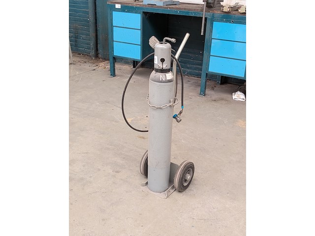 Cilindersteekwagen met cilinder stikstof - afbeelding 1 van  7