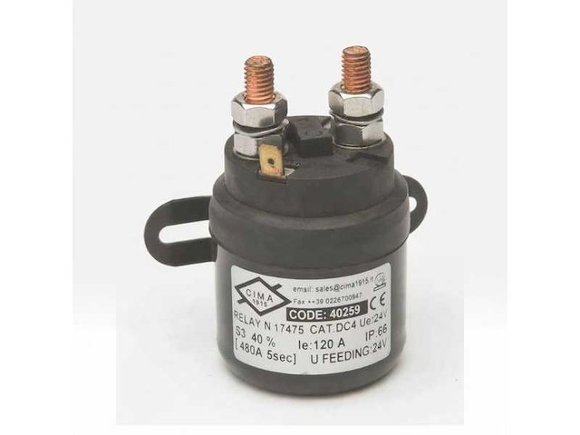 Cima solenoid schakelrelais 24v | 120a - 40259 - afbeelding 1 van  4