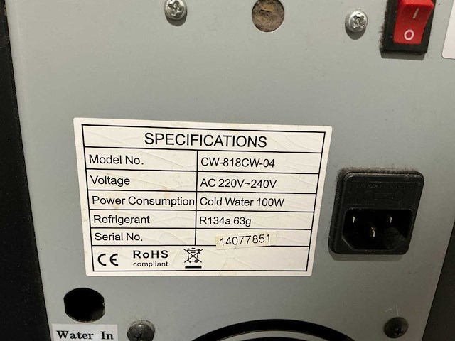 Cinc cw-818cw-04 waterkoeler dispender - afbeelding 6 van  9