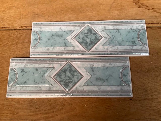 Cinca ceramica tonda decoratietegel 25x8 cm turquoise (70x) - afbeelding 2 van  6
