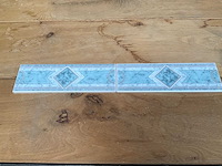 Cinca ceramica tonda decoratietegel 25x8 cm turquoise (70x) - afbeelding 3 van  6