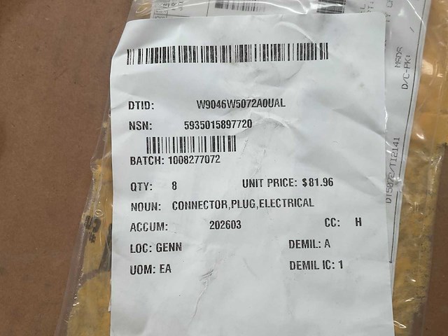 Cinch 450 series electrical connector plug (8x) - afbeelding 4 van  4