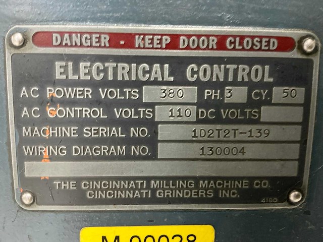 Cincinati 1d2t2t.139 messlijpmachine - afbeelding 2 van  6