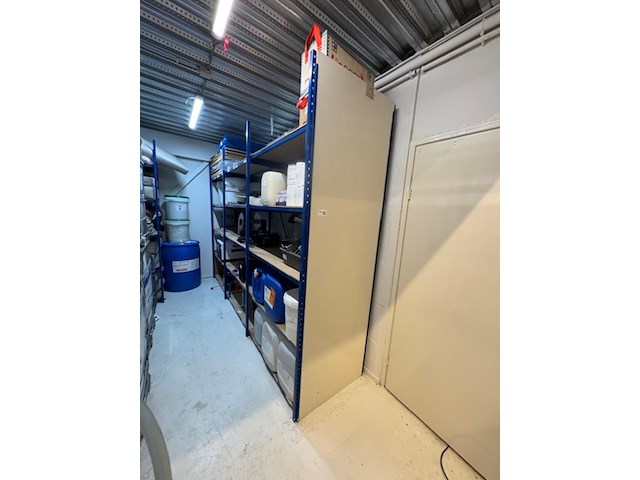 Circa 25 meter magazijnstelling, blauw - afbeelding 1 van  7