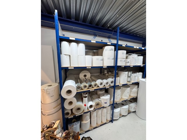 Circa 25 meter magazijnstelling, blauw - afbeelding 2 van  7