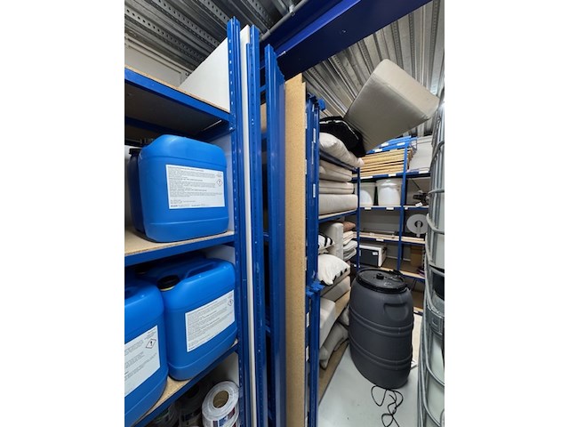 Circa 25 meter magazijnstelling, blauw - afbeelding 4 van  7