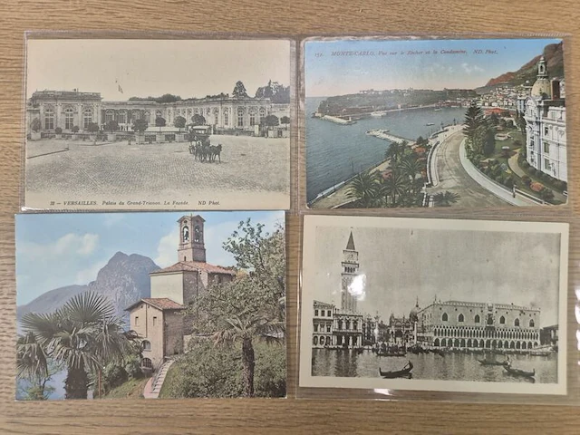 Circa 43x historische ansichtkaarten en prentbriefkaarten, ca. 1900–1955, diverse landen - afbeelding 3 van  26
