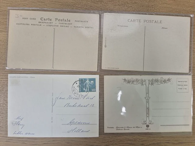 Circa 43x historische ansichtkaarten en prentbriefkaarten, ca. 1900–1955, diverse landen - afbeelding 4 van  26