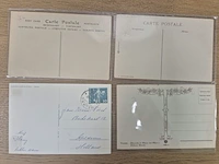 Circa 43x historische ansichtkaarten en prentbriefkaarten, ca. 1900–1955, diverse landen - afbeelding 4 van  26