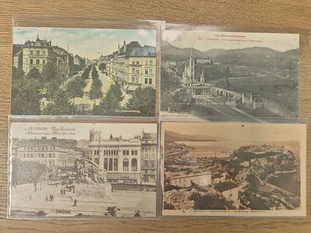 Circa 43x historische ansichtkaarten en prentbriefkaarten, ca. 1900–1955, diverse landen - afbeelding 7 van  26