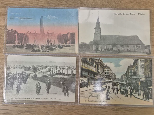 Circa 43x historische ansichtkaarten en prentbriefkaarten, ca. 1900–1955, diverse landen - afbeelding 9 van  26
