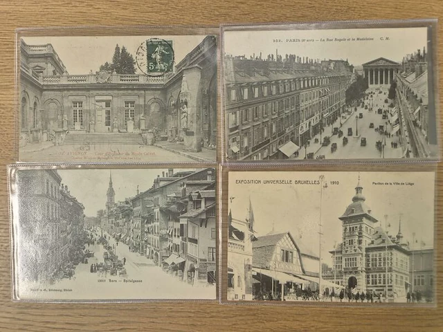 Circa 43x historische ansichtkaarten en prentbriefkaarten, ca. 1900–1955, diverse landen - afbeelding 20 van  26