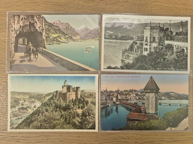 Circa 43x historische ansichtkaarten en prentbriefkaarten, ca. 1900–1955, diverse landen - afbeelding 24 van  26