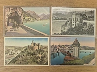 Circa 43x historische ansichtkaarten en prentbriefkaarten, ca. 1900–1955, diverse landen - afbeelding 24 van  26