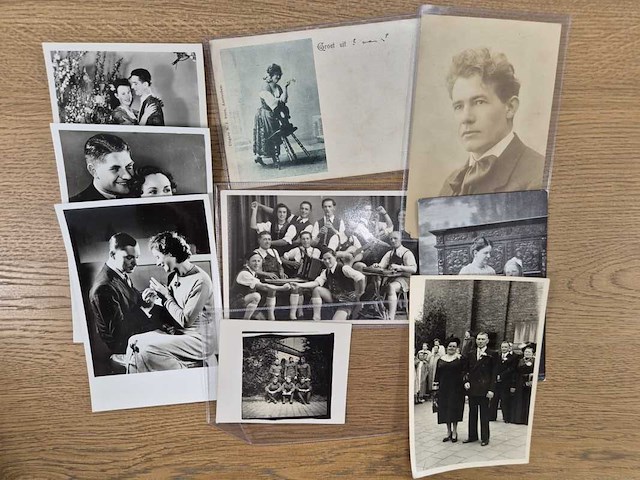 Circa 77x oude ansichtkaarten en foto’s van mensen en portretten - afbeelding 3 van  21