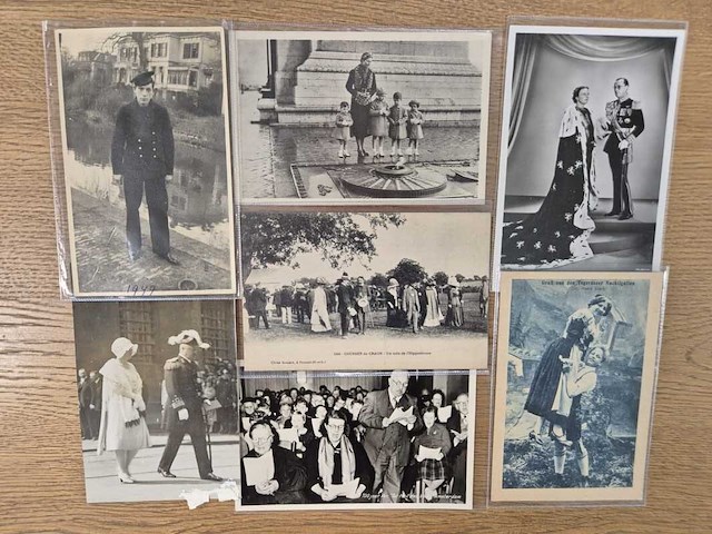 Circa 77x oude ansichtkaarten en foto’s van mensen en portretten - afbeelding 1 van  21