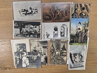 Circa 77x oude ansichtkaarten en foto’s van mensen en portretten - afbeelding 13 van  21