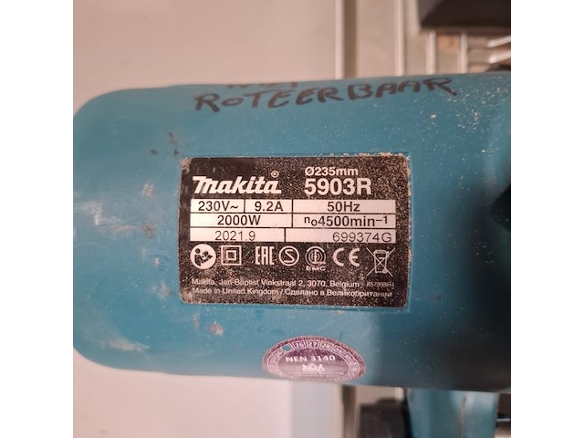 Circkelzaag, makita, 5903r, 2021 - afbeelding 8 van  9