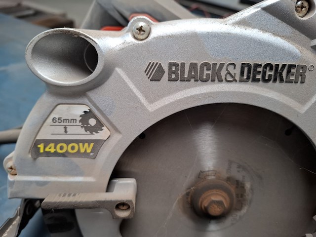 Cirkelzaag , black en decker, ks1400l - afbeelding 4 van  5