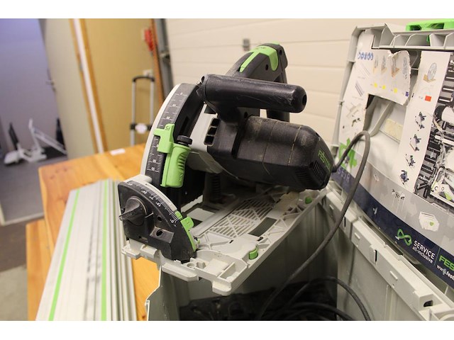 Cirkelzaag festool ts 55 rebq met drie geleiders - afbeelding 3 van  4