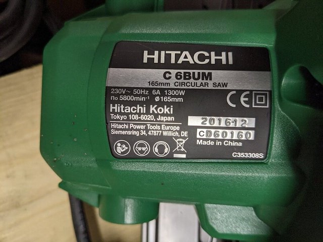 Cirkelzaag hitachi, c6bum - afbeelding 4 van  7