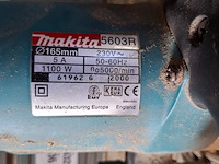 Cirkelzaag makita, 5603r, bouwjaar 2000 - afbeelding 3 van  4