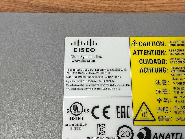 Cisco - asr 920 - service router - afbeelding 7 van  7