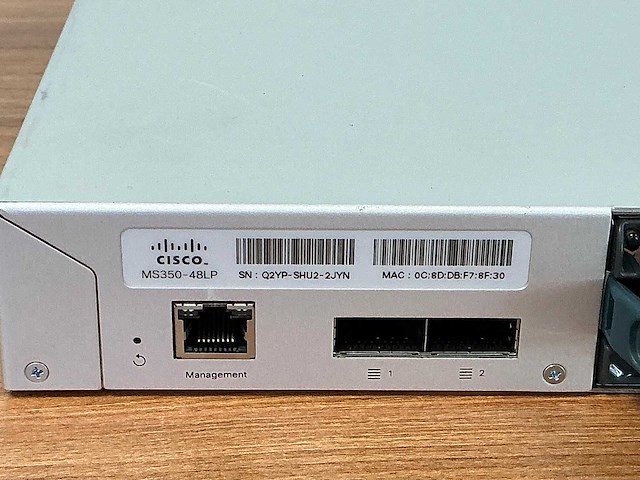 Cisco - ms350-48lp - meraki - netwerk switch - afbeelding 6 van  6