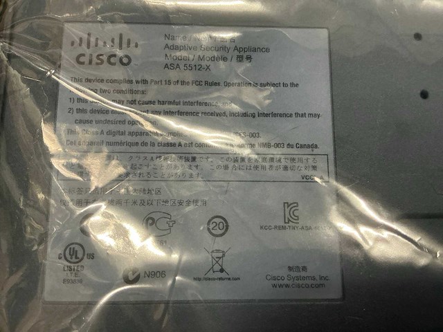 Cisco asa 5512-x - afbeelding 3 van  3