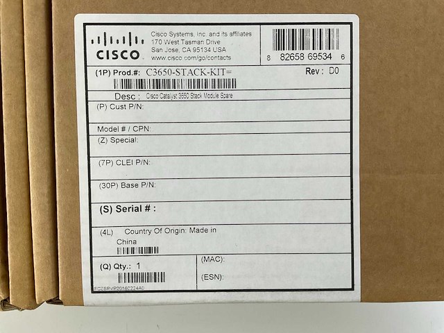 Cisco (c3650) catalyst stack module spare kits (new) (11x) - afbeelding 5 van  10