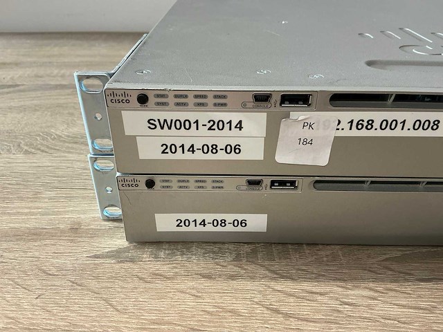 Cisco catalyst 3850-24 19" switch (2x) - afbeelding 2 van  7