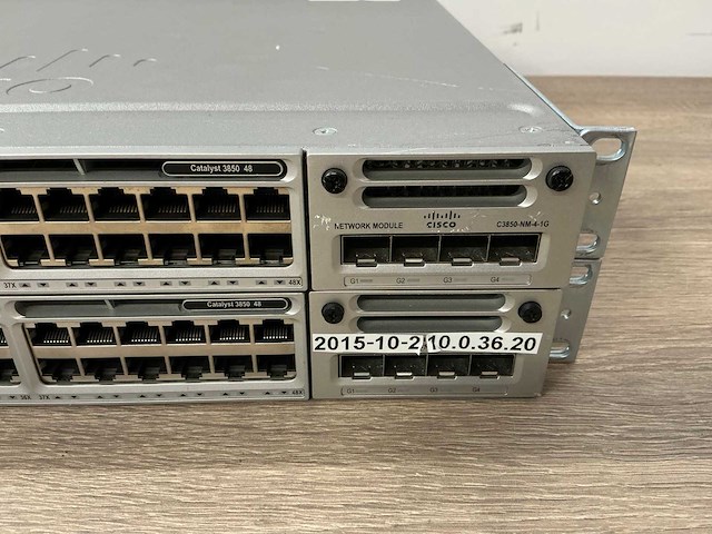 Cisco catalyst 3850-48 19" switch (2x) - afbeelding 2 van  4