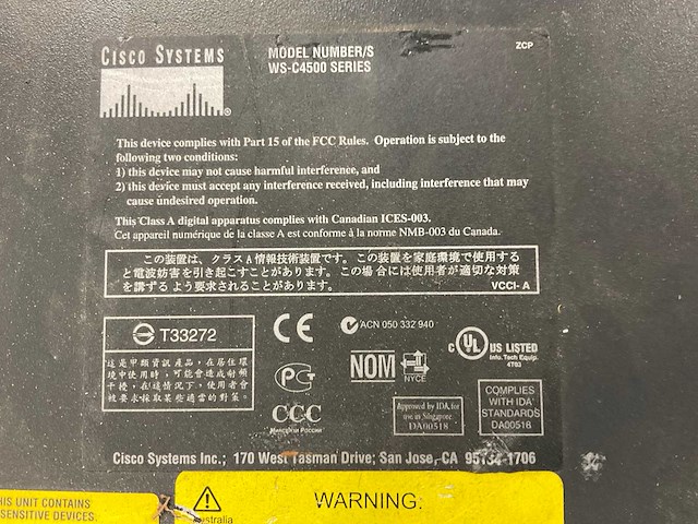 Cisco catalyst 4506 6-slot chassis - afbeelding 8 van  8