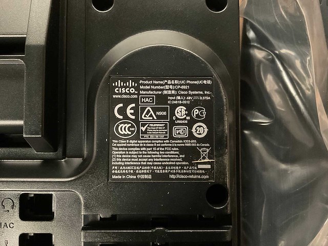 Cisco cp-6921 huistelefoon (180x) - afbeelding 3 van  5