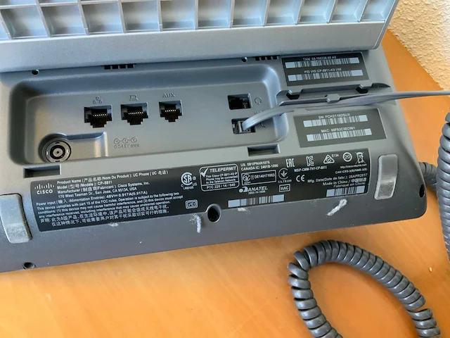 Cisco cp-811 ip telefoon (10x) - afbeelding 4 van  4