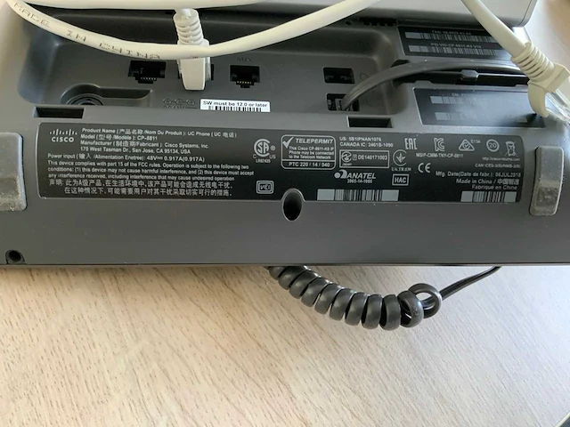 Cisco cp-811 ip telefoon (12x) - afbeelding 4 van  5