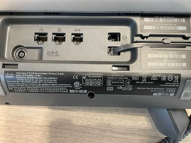 Cisco cp 8811 telefooncentrale (4x) - afbeelding 8 van  10