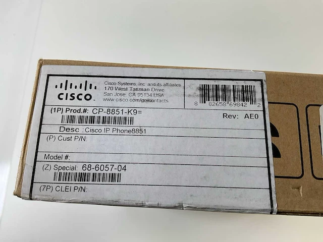 Cisco (cp-8851-k9), ip phones multi-platform phones (new) (3x) - afbeelding 14 van  14