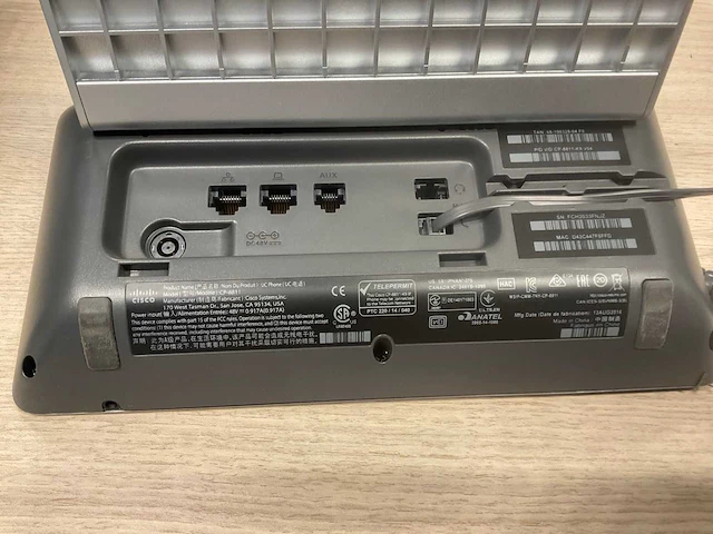 Cisco ip phone cp8811 telefooncentrale - afbeelding 4 van  4
