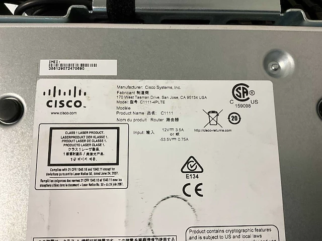 Cisco isr 1100 router (2x) - afbeelding 5 van  5