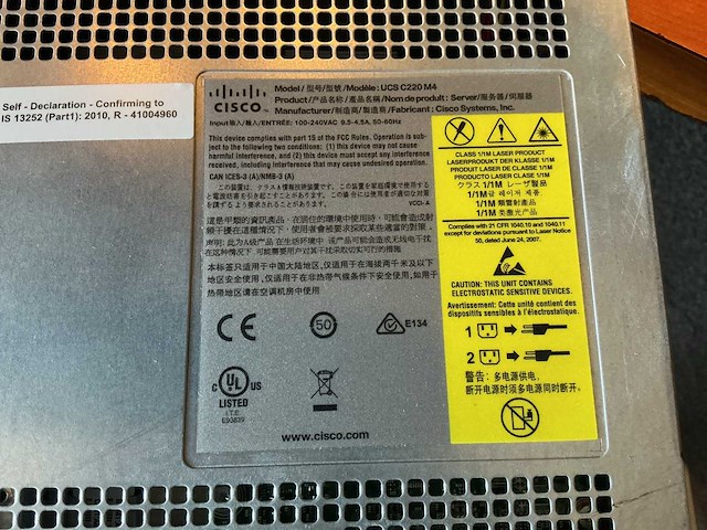 Cisco rackserver usc c220m4 server - afbeelding 2 van  2