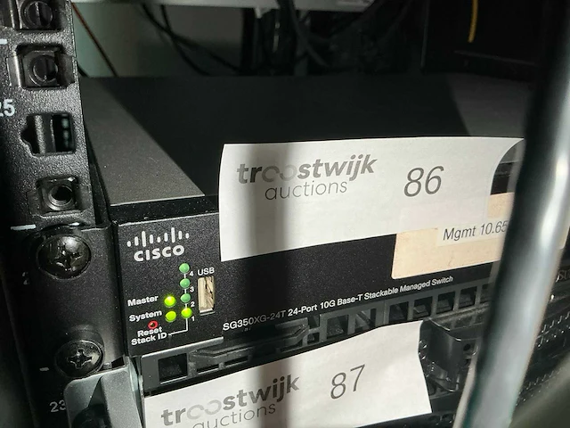 Cisco sg350xg-24t (24 port) 19" switch - afbeelding 2 van  3