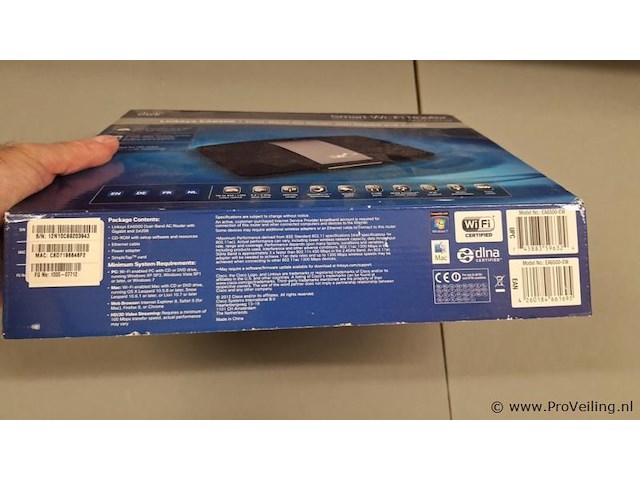 Cisco smart wi-fi router type linksys ea6500 - afbeelding 3 van  3