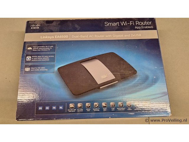 Cisco smart wi-fi router type linksys ea6500 - afbeelding 1 van  3